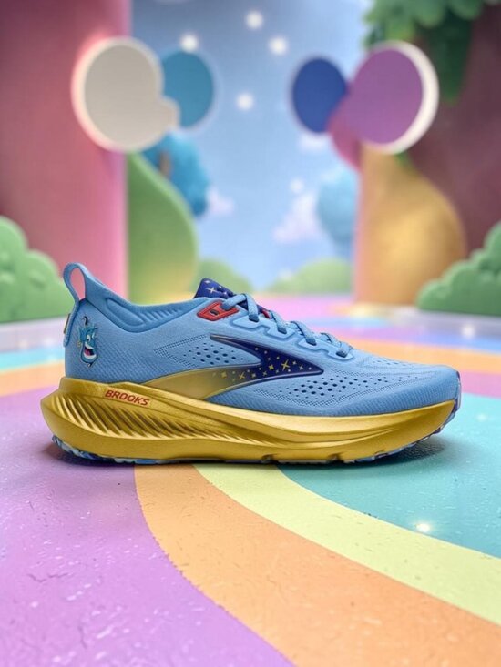 Brooks Shoes - Brooks Glycerin 23 x Disney Genie Aladdin Womens Running Shoes Blue Gold NEW